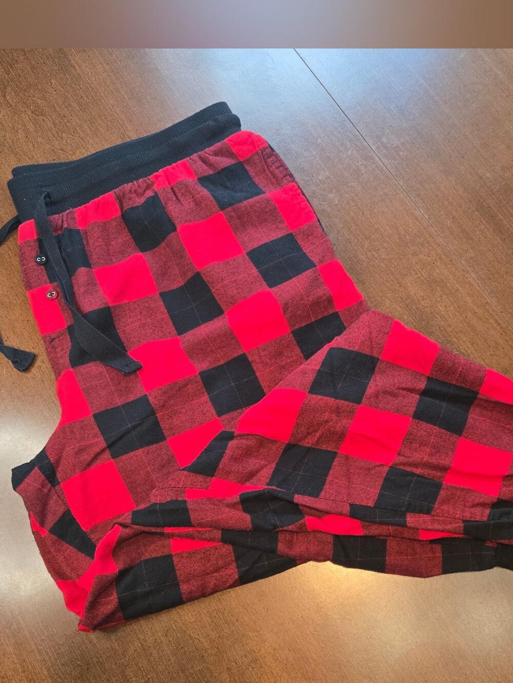 *SALE* Stars Above Red Perfectly Cozy 100% Cotton Flannel Pajama Joggers XL